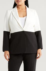Tahari ASL Colorblock Blazer