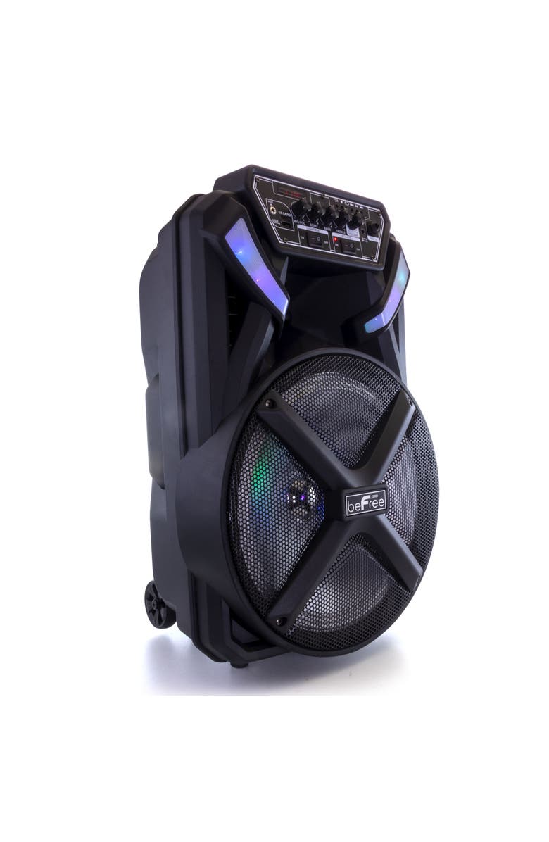Befree Sound 12in Bluetooth Portable Rechargeable Party Speaker, Alternate, color, Black