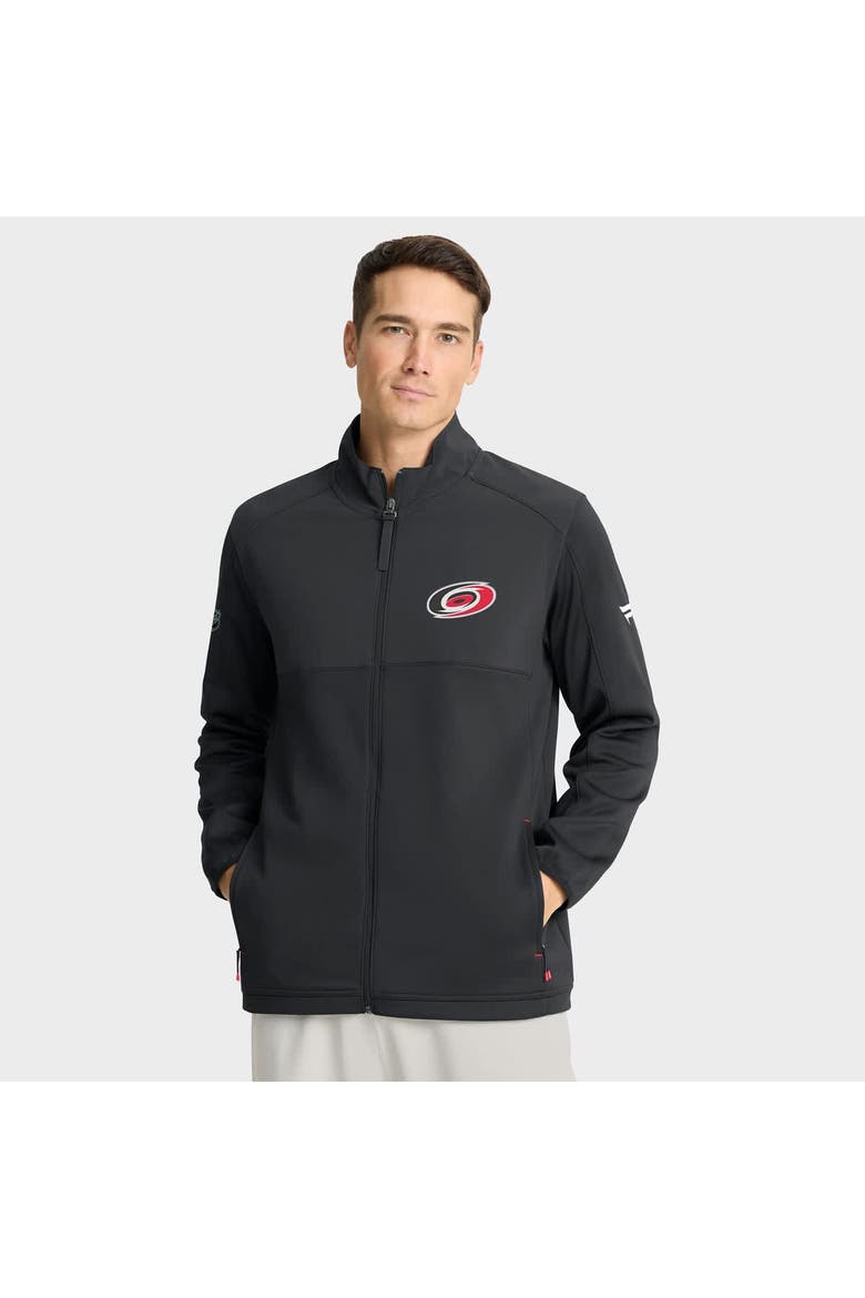 Men's Fanatics Black Carolina Hurricanes Authentic Pro Rink Full-Zip Jacket, Main, color, Black