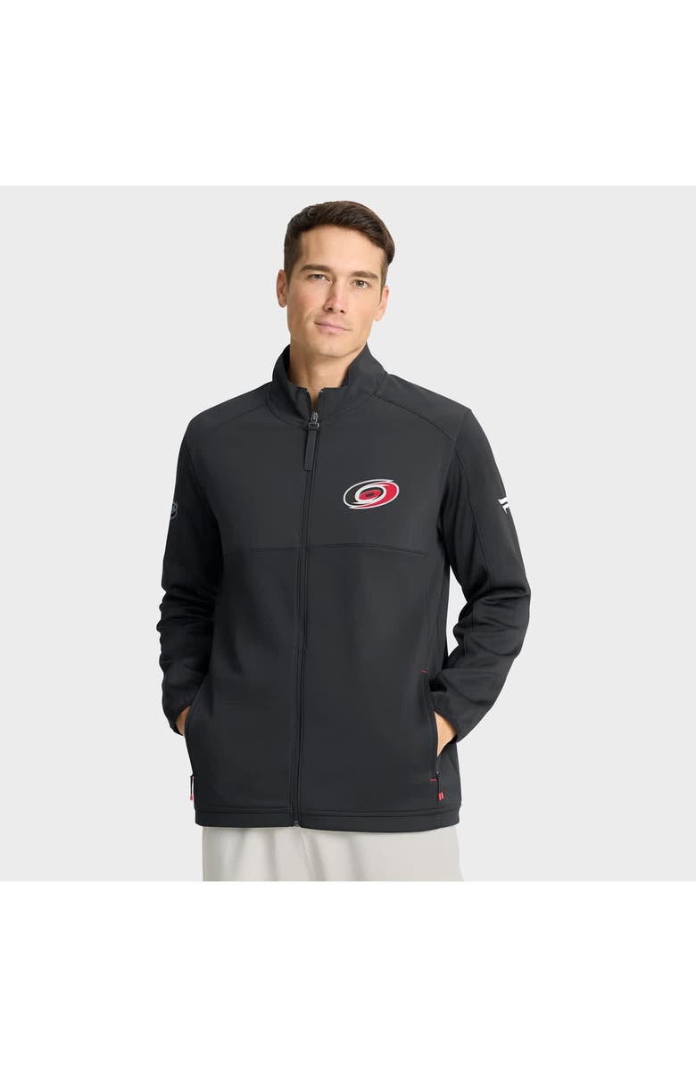 FANATICS Men's Fanatics Black Carolina Hurricanes Authentic Pro Rink Full-Zip Jacket, Main, color, Black