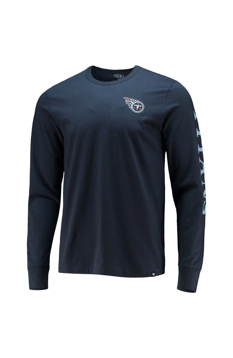 '47 Men's '47 Navy Tennessee Titans Franklin Long Sleeve T-Shirt, Alternate, color, Navy