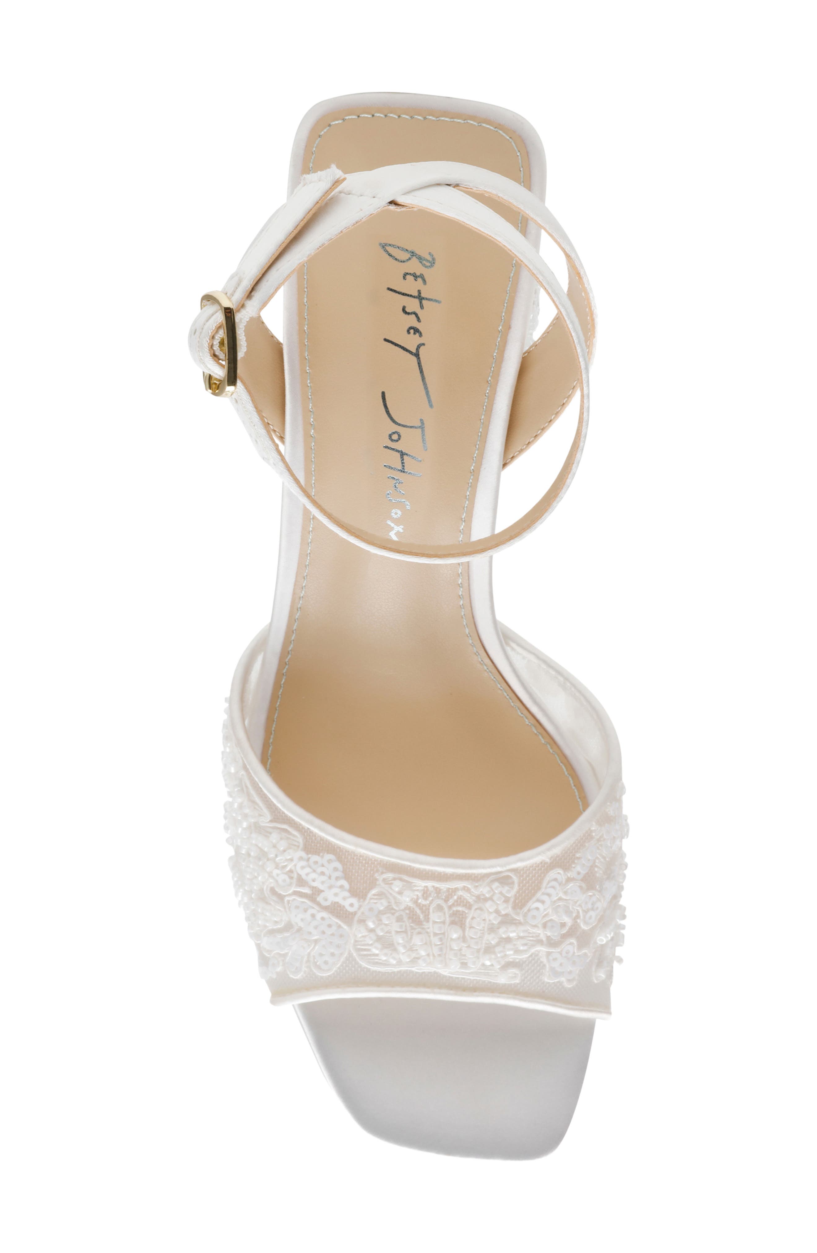 Betsey Johnson Junie Sandal, Alternate, color, Ivory