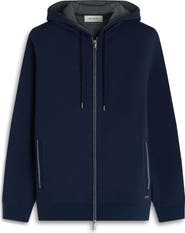 Bugatchi Piqué zip-Up Hoodie