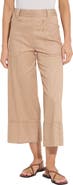 Lysse Analia Pinstriped Wide Leg Crop Jeans
