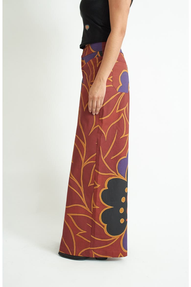 Coco Pant, Alternate, color, Green garden / brown floral