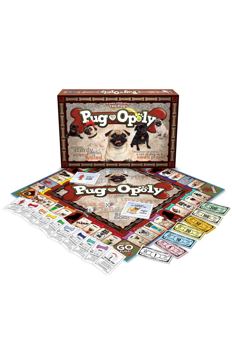 Late for the Sky Pugopoly Monopoly Board Game, Alternate, color, Multicolored