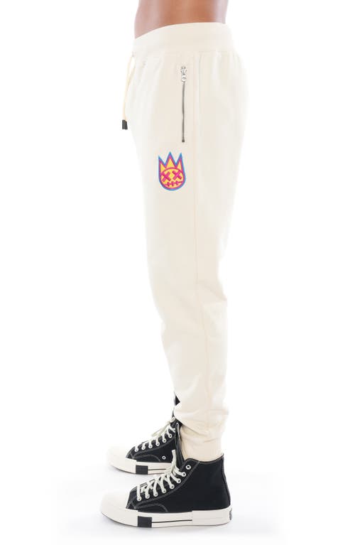 Cult Of Individuality Cotton French Terry Sweatpants In Winter White