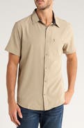 DKNY SPORTSWEAR Lenox Short Sleeve Button-Up Shirt
