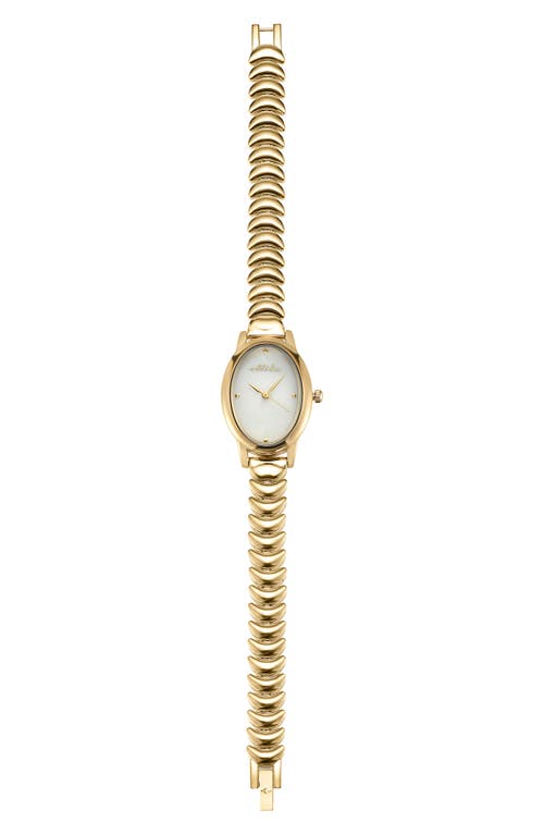 Ettika Oval Modern Bracelet Watch, 24mm X 31mm In Gold
