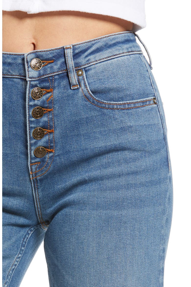 Dylan Wide Leg Jeans, Alternate, color, MED WASH