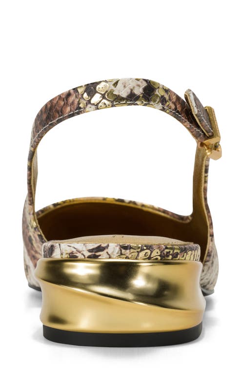 Donna Karan New York Savita Slingback Pump In Gold