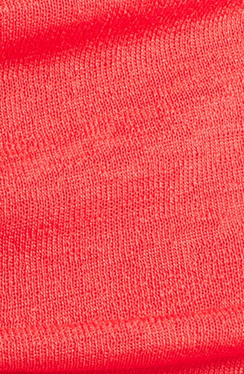 Topshop Ruched Drop Waist Maxi Dress, Alternate, color, Red