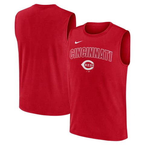 Men's Nike Red Cincinnati Reds Knockout Performance Muscle Tank Top