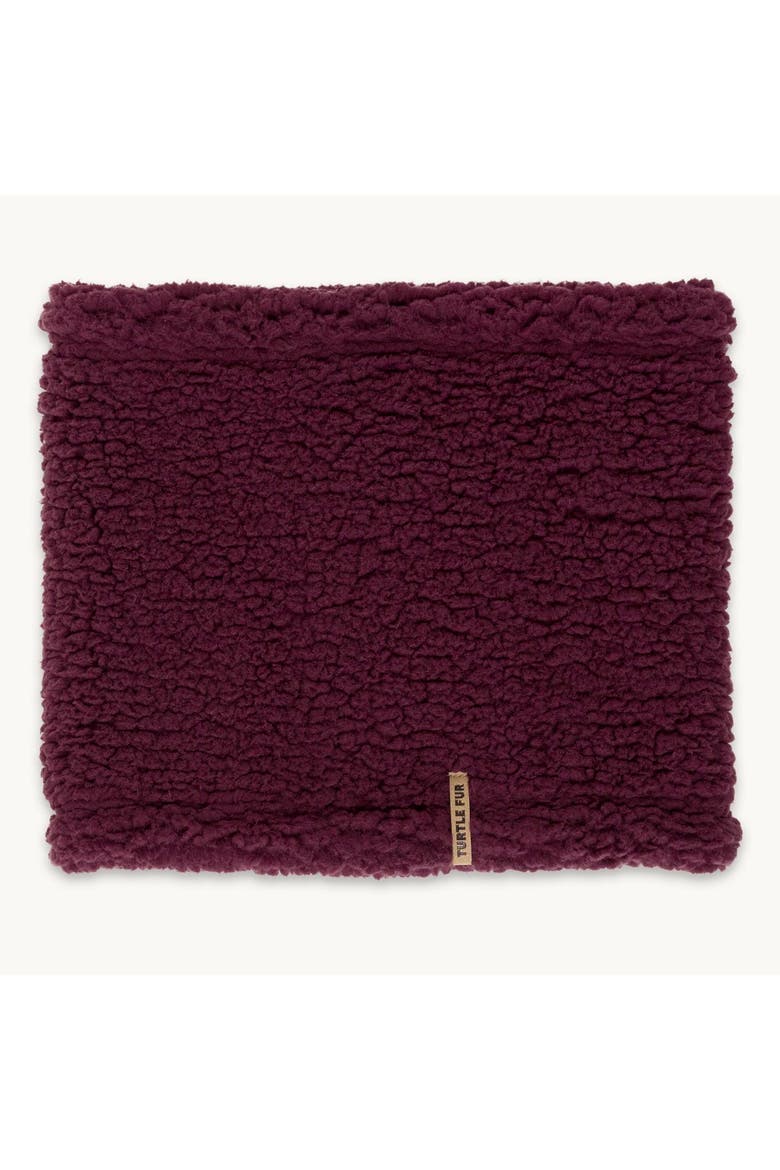High Pile Fleece Neck Warmer, Main, color, Blk Cherry