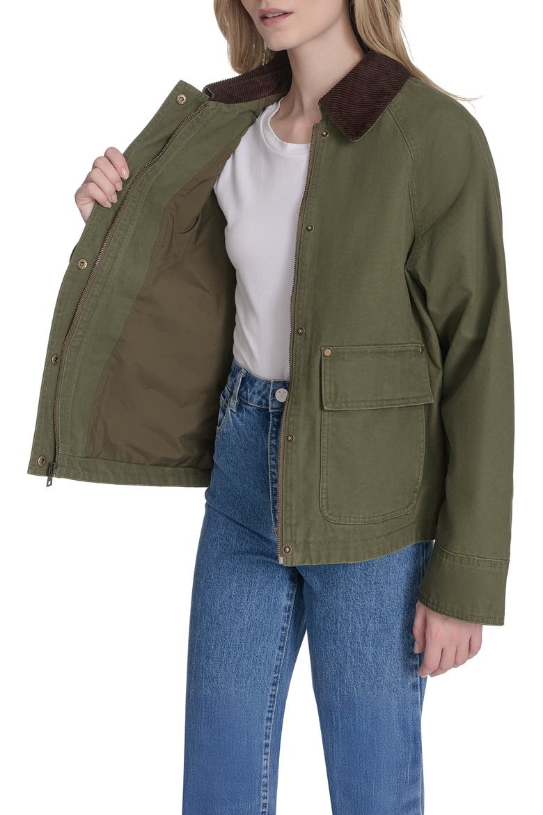 Shorty Barn Coat, Alternate, color, OLIVE