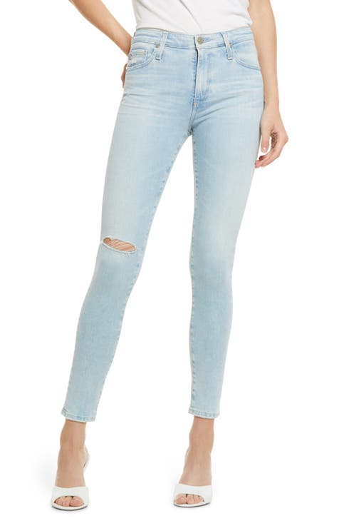 Farrah Ripped High Waist Ankle Skinny Jeans (27 Years Coexist)