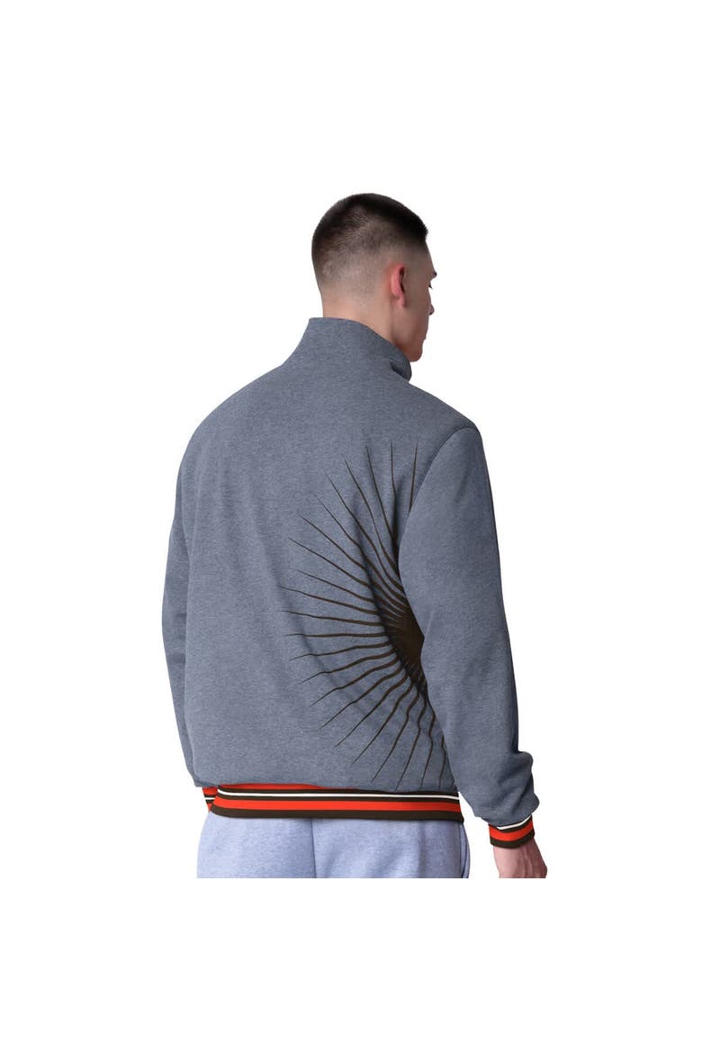 Men's G-III Extreme Brown Cleveland Browns Strong Arm Reversible Full-Zip Jacket, Alternate, color, Brown