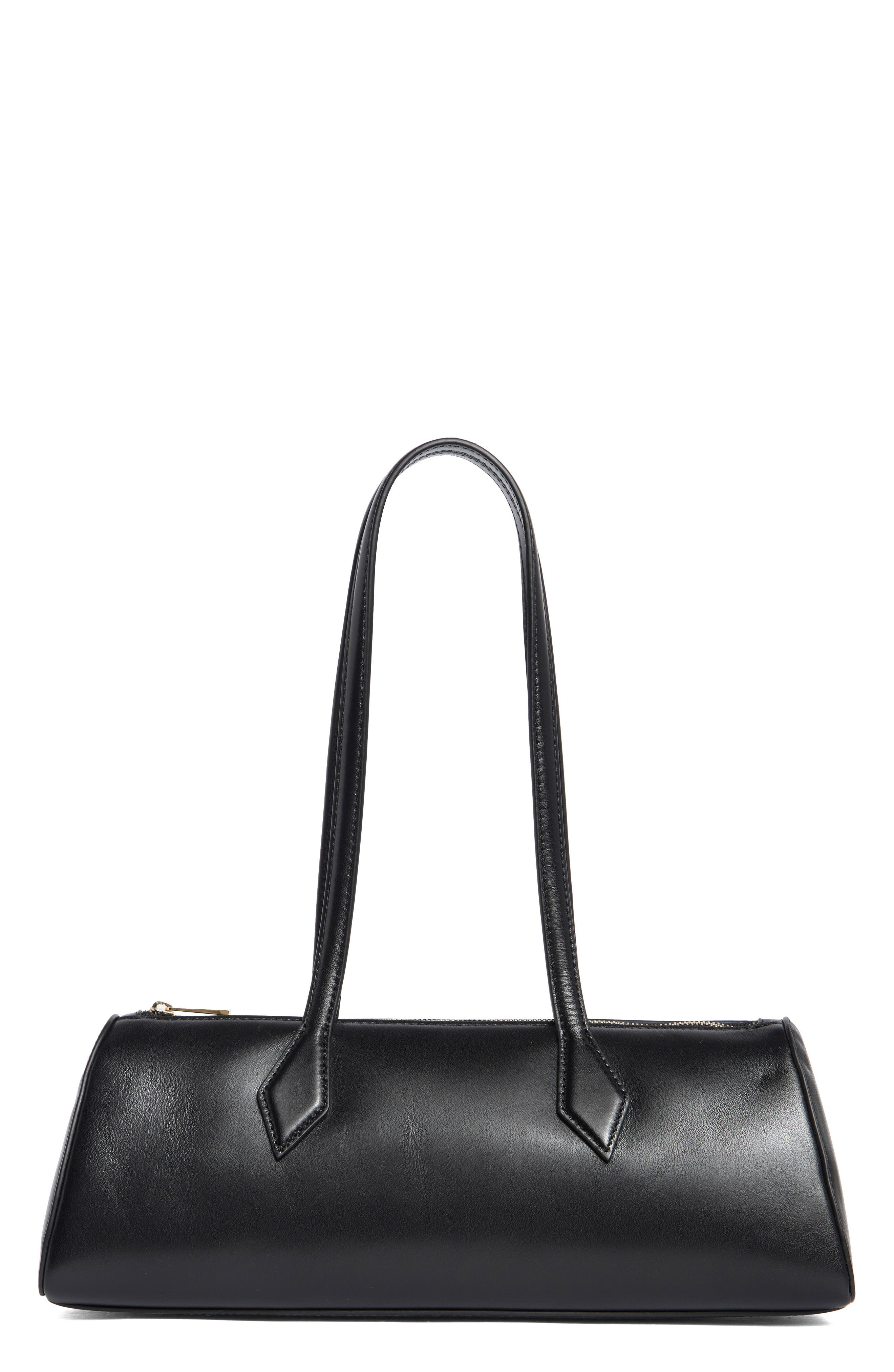 Reformation Sofia East/West Shoulder Bag, Main, color, Black Leather