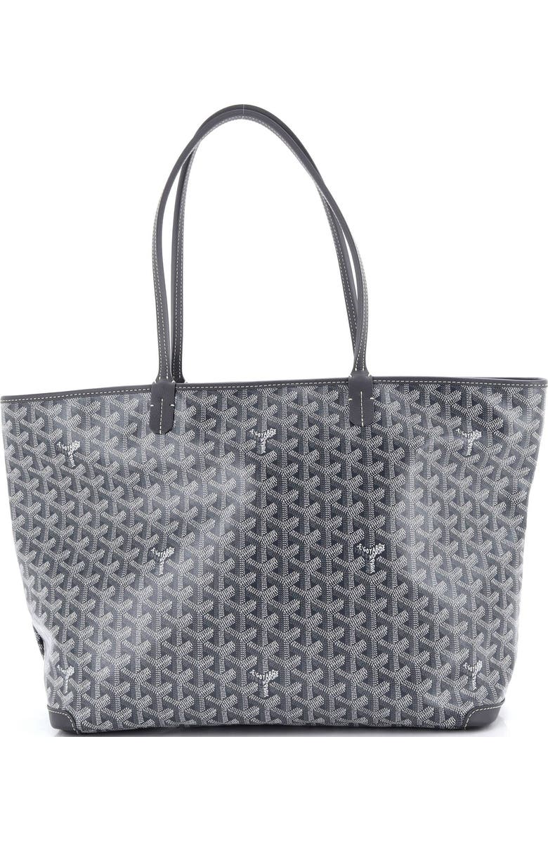 Pre-Owned Goyard Artois Tote Coated Canvas MM, Main, color, Gray