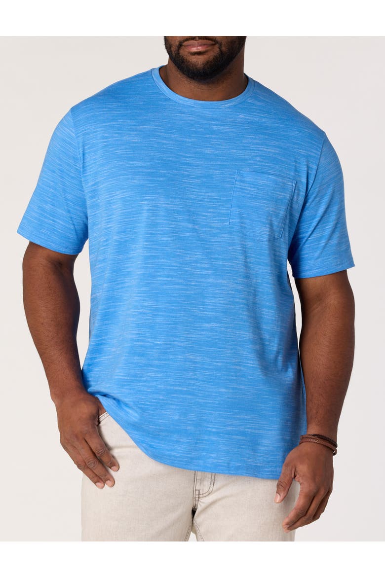 Big & Tall Space Dye Pocket T-Shirt, Main, color, MARINA SD