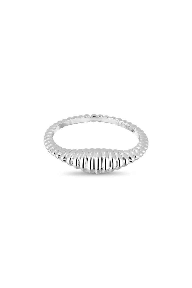 14K Gold Stackable Ring, Alternate, color, 14K WHITE GOLD