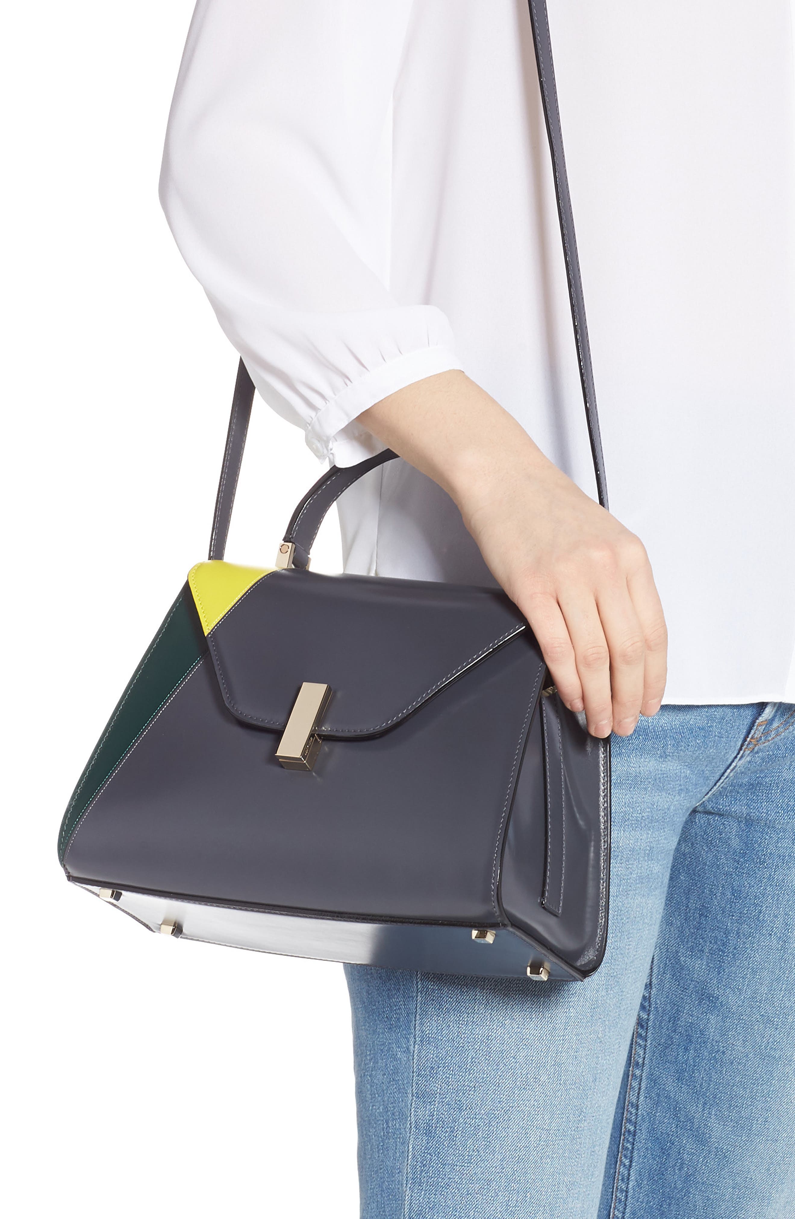 Valextra Iside Medium Top Handle Bag, Alternate, color, 