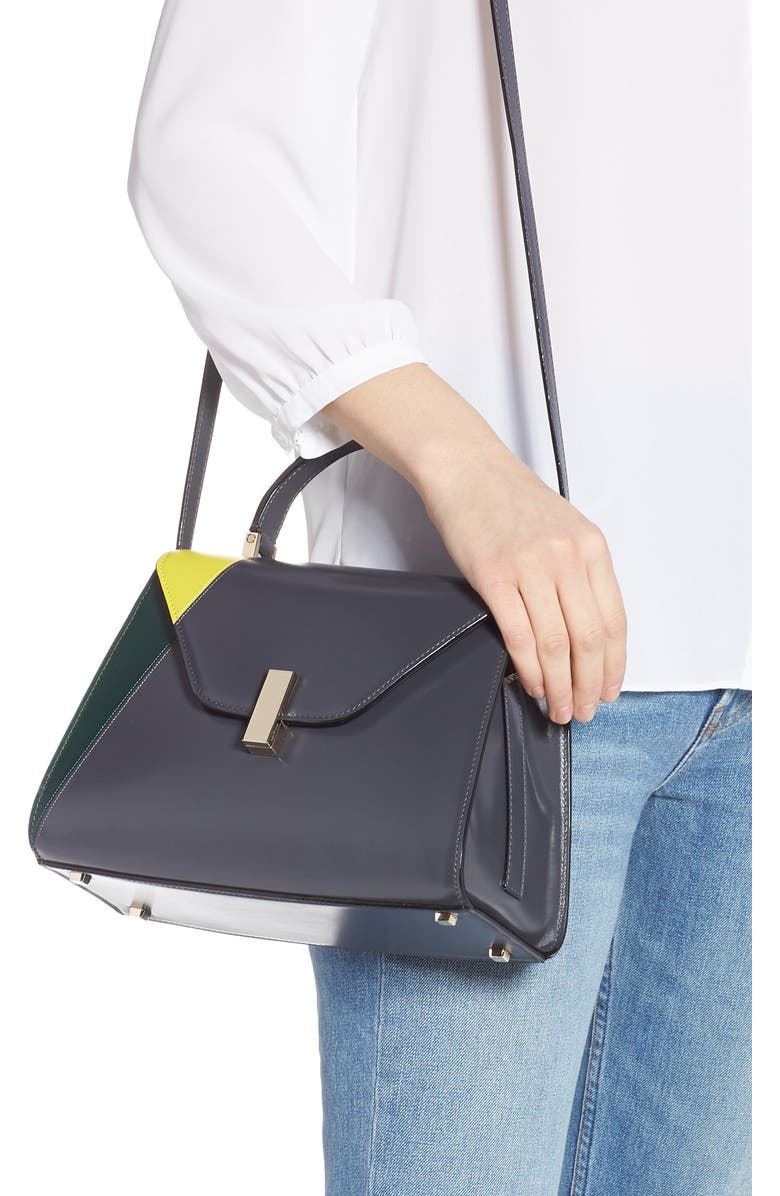 Valextra Iside Medium Top Handle Bag, Alternate, color,