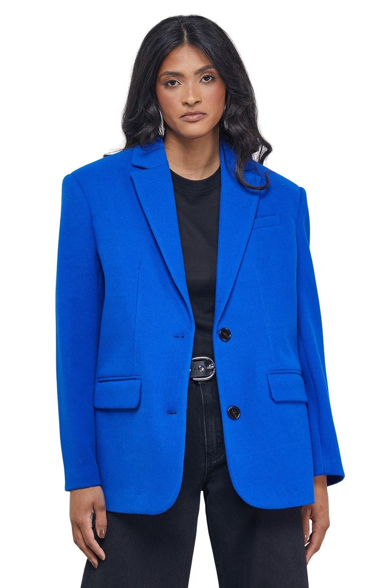 Oversized Blazer Coat, Main, color, Dark Blue