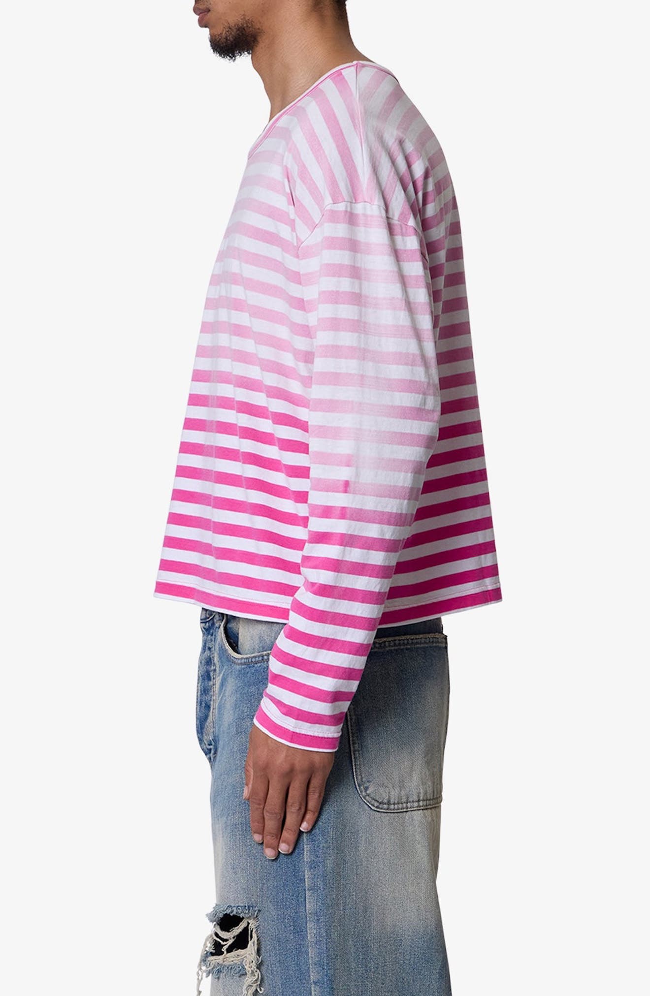 Faded Stripe Long Sleeve T-Shirt (Men) | Nordstrom