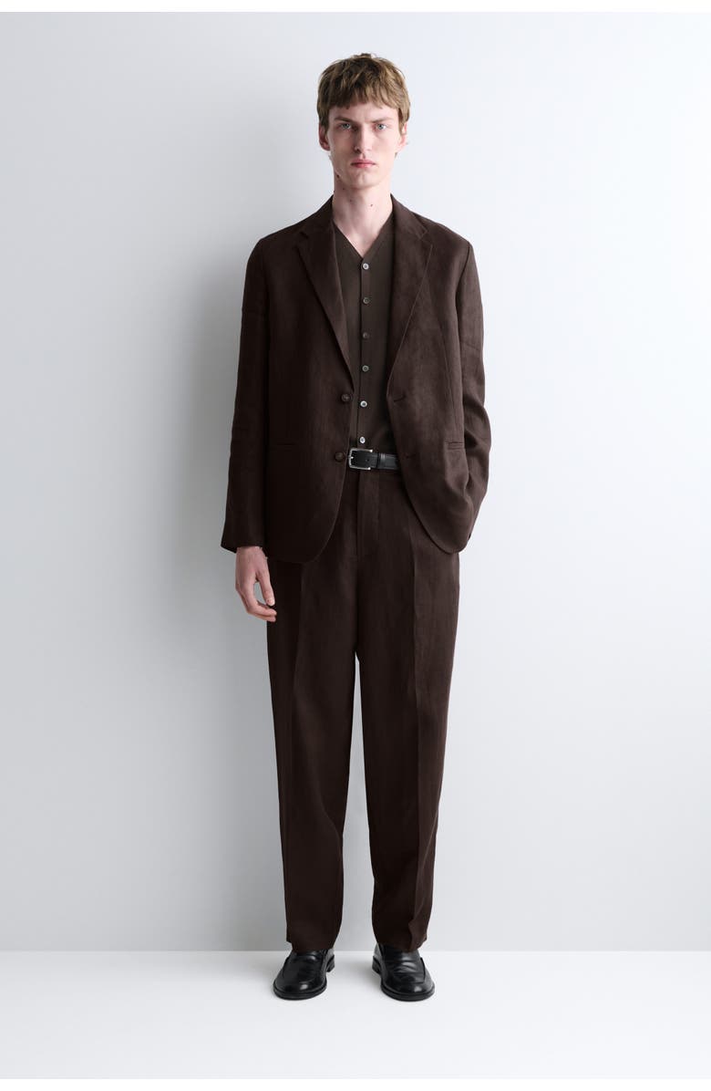 COS Milano-Knit Vest, Alternate, color, Brown