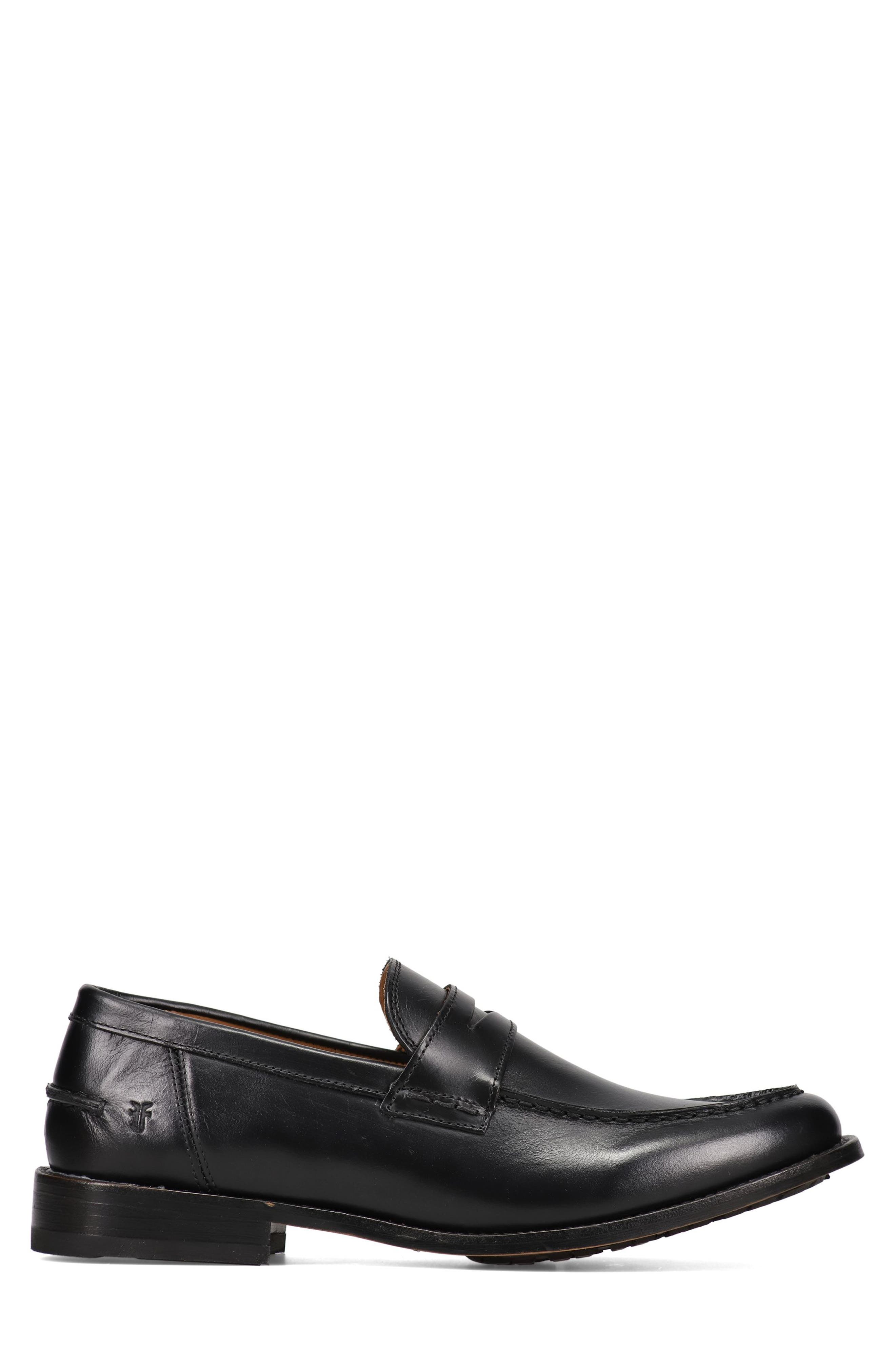 Frye Tyler Flex Penny Loafer, Alternate, color, Black