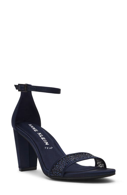 Anne Klein Kourtney Ankle Strap Sandal In Blue