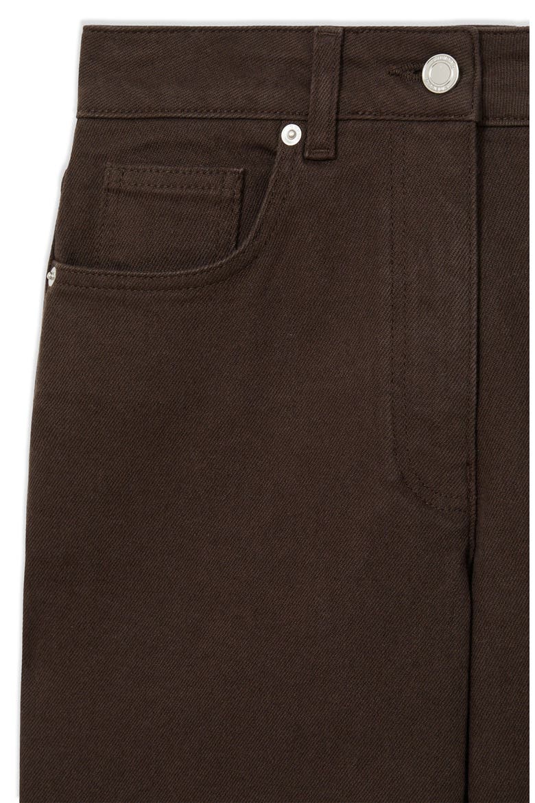 Selin Mid Rise Straight Leg Jeans, Alternate, color, CHOCOLATE