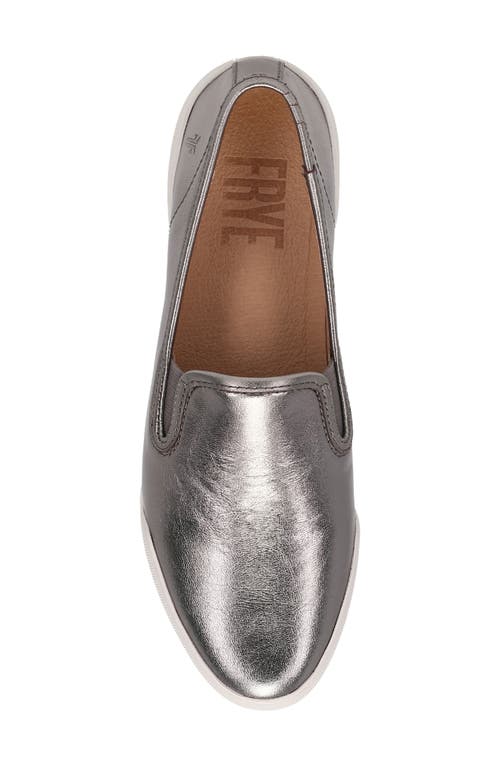 Frye Mia Slip-on Sneaker In Dark Pewter