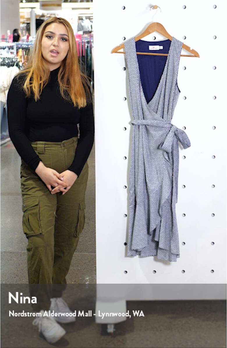 Scallop Dot Wrap Dress, sales video thumbnail