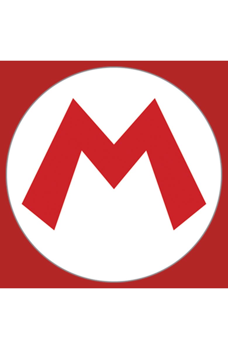 NINTENDO Men's Nintendo Mario Circle Icon  Graphic T-Shirt, Alternate, color, Red