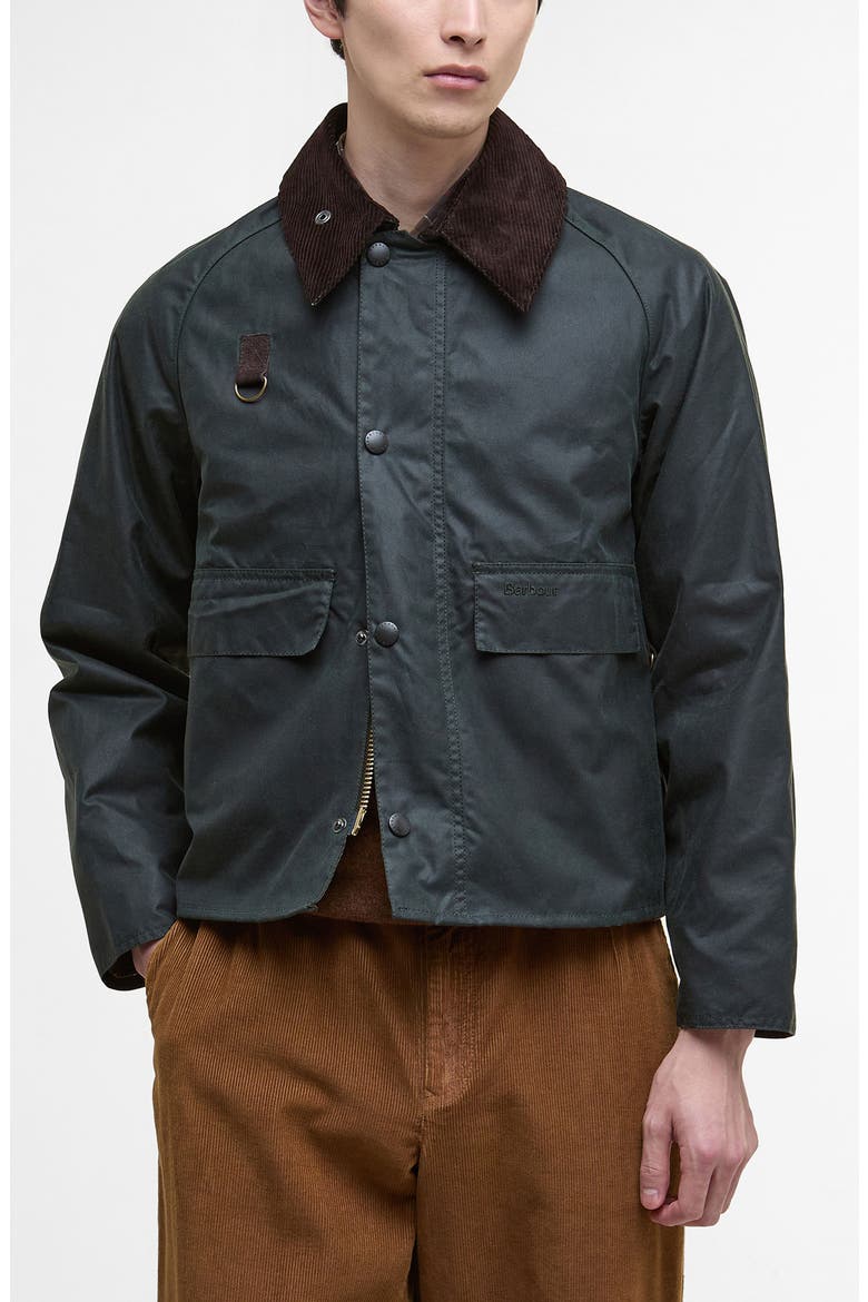 Spey Wax Jacket, Main, color, SAGE