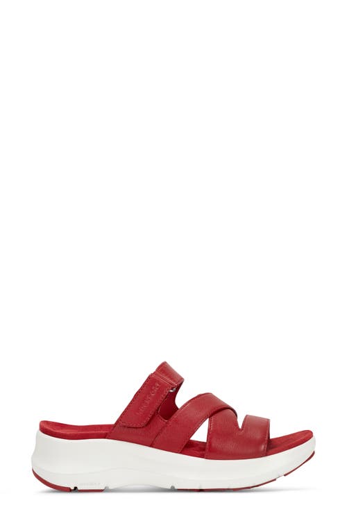 Shop Rockport Qwyn Wedge Sandal In Medium Red
