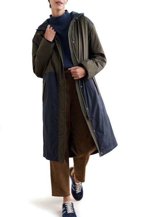 Chapel Rock Long Hooded Raincoat