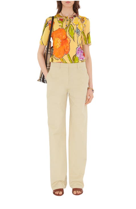 Highgrove Cascading Flowers Wool Top