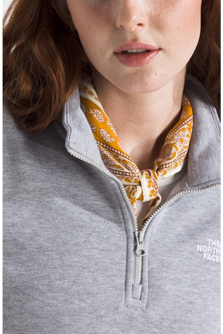 Evolution Quarter Zip Pullover, Alternate, color, TNF PALE GREY HEATHER