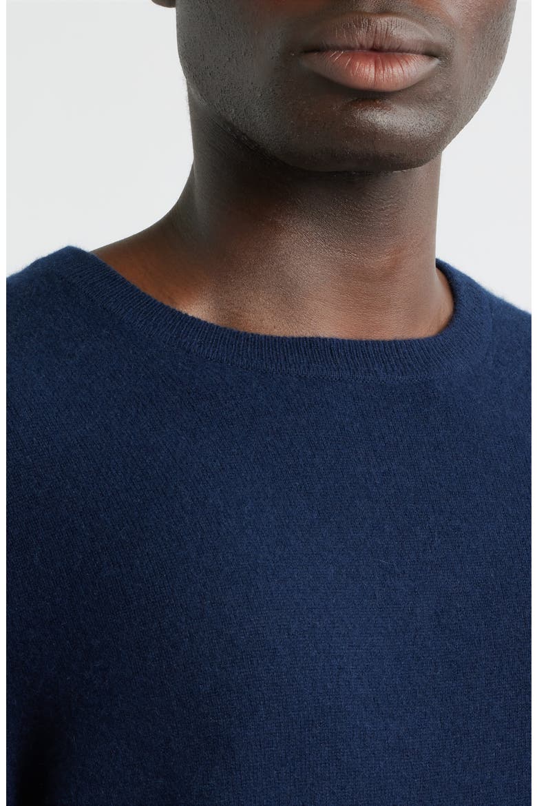 Cashmere Crewneck Sweater, Alternate, color, NAVY NIGHT