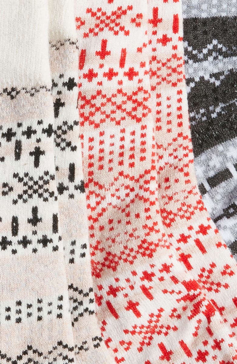 Stems Assorted 3-Pack Cotton Blend Crew Socks, Alternate, color, Black Multi