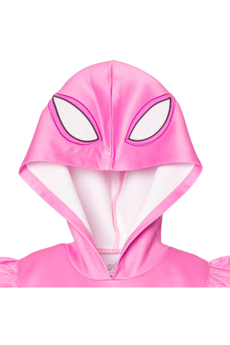 Spider-Verse Cosplay Hooded Dress, Alternate, color, Ghost Spider Pink