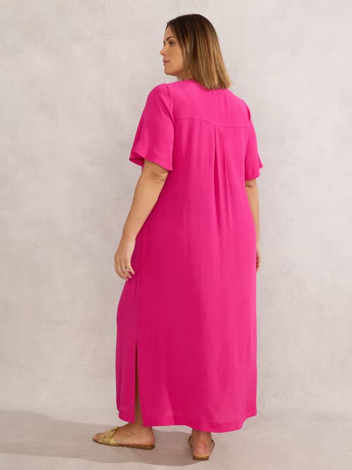 Live Unlimited V-neck Dress In Pink