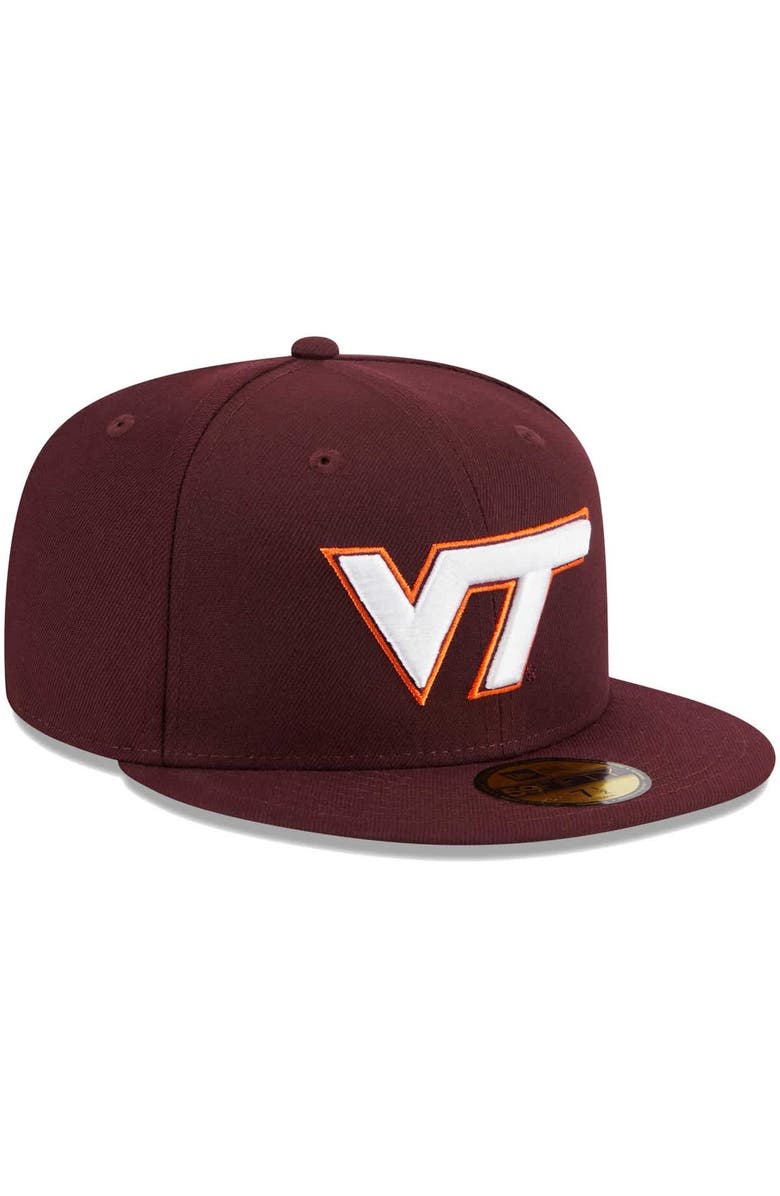 New Era Men's New Era Maroon Virginia Tech Hokies 59FIFTY Fitted Hat, Alternate, color, Maroon