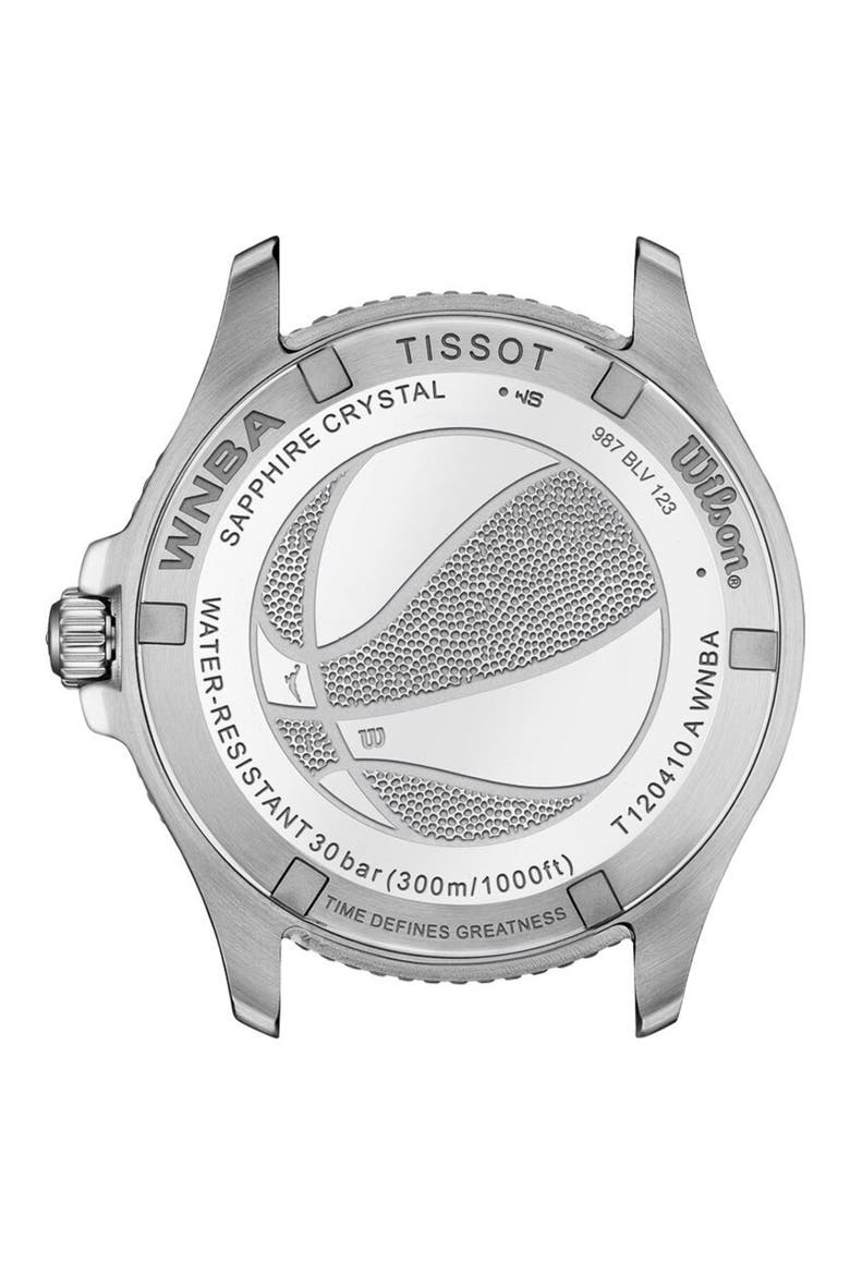 Seastar Wilson WNBA Quartz Watch, 40mm, Alternate, color, STAINLESS STEEL