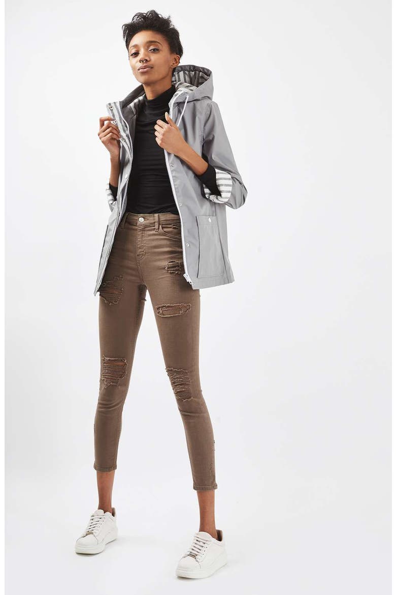 Maisie Rain Jacket, Alternate, color, GREY MULTI