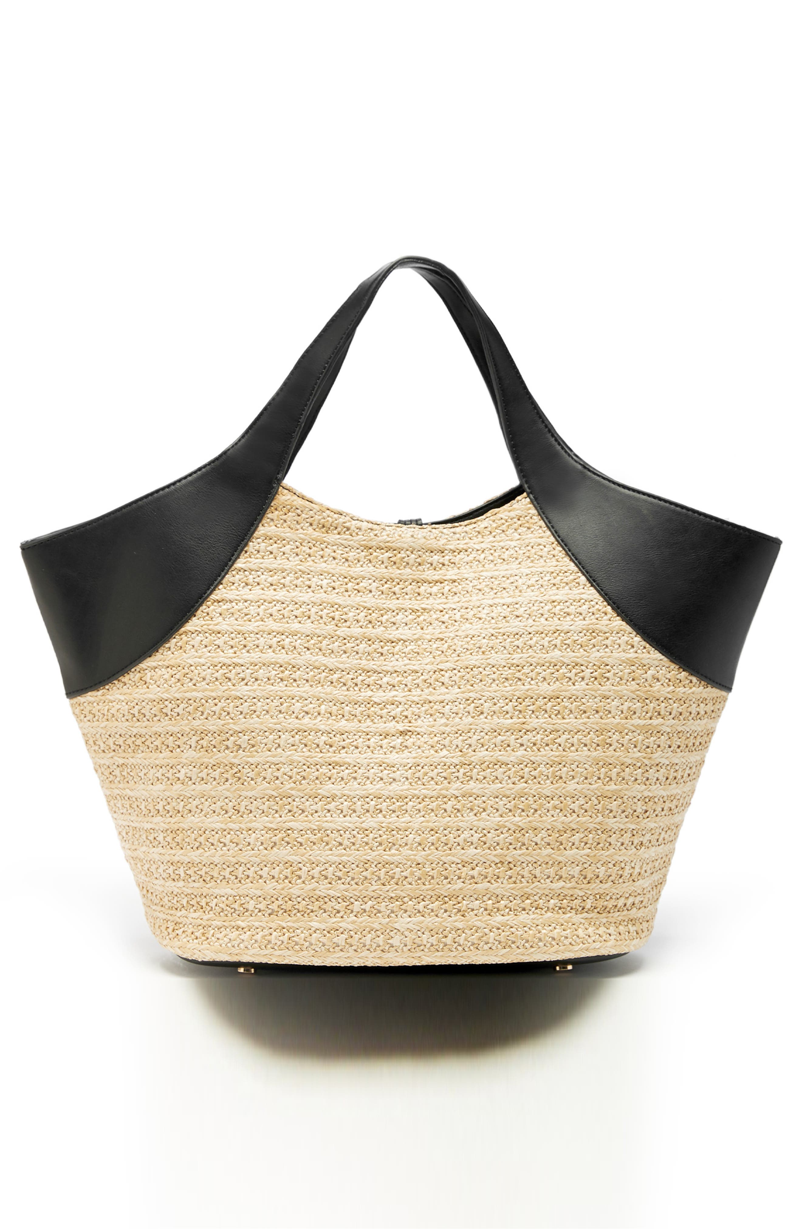 Sole Society Ebba Straw Tote, Alternate, color, 