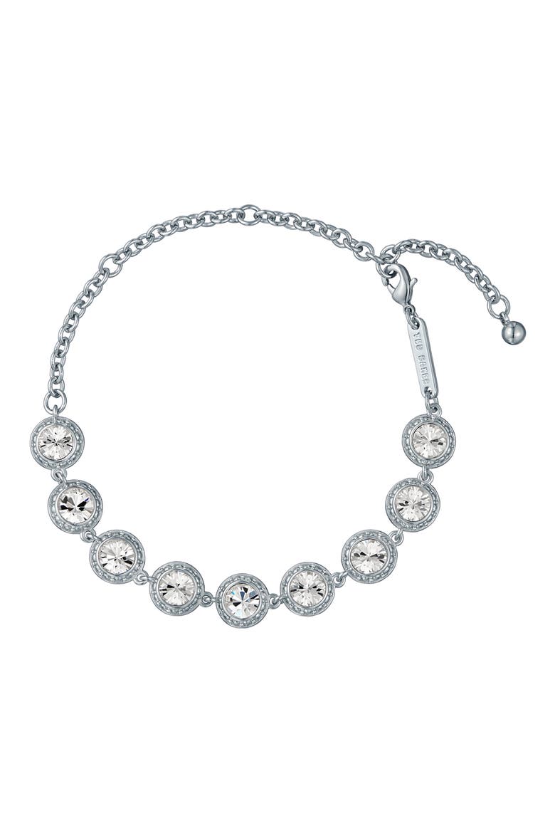 Solace Solitaire Sparkle Crystal Bracelet, Main, color, SILVER TONE/ CLEAR CRYSTAL